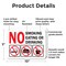 Signmission No Smoking Eating or Drinking with Graphic OSHA ANSI Sign, Plastic, 10in W x 7in L, 2PK OS-2PACK-MISC-P-710-L-19502 - alternate 8